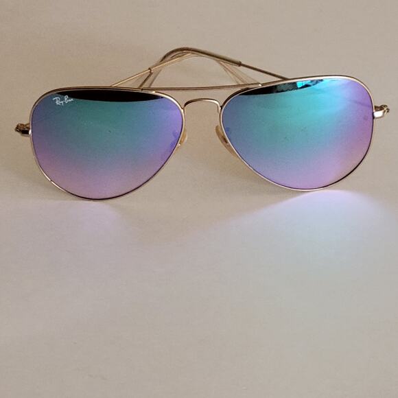 Vintage Ray-Ban RayBan RB3025 Aviator Sunglasses Mirror lens made in Italy 62mm - Picture 2 of 10